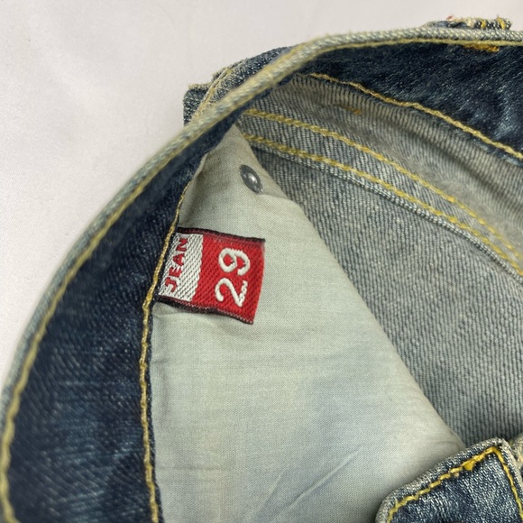 Rare Armani Exchange Vintage 90’s Fringe Boot/flare cut Boyfriend Style Jeans - Picture 8 of 10